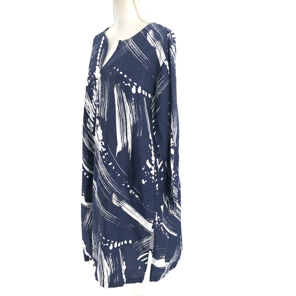 Pine Cone Hill Fine Linens Womens Size XL Split Neck Popover Nightgown Dress - Picture 4 of 8